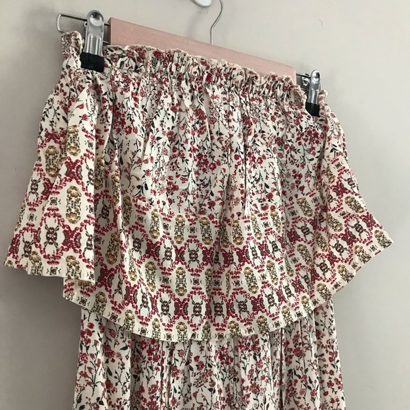 Japna | Floral Strapless Crop Jumpsuit | XS - Picture 8 of 13